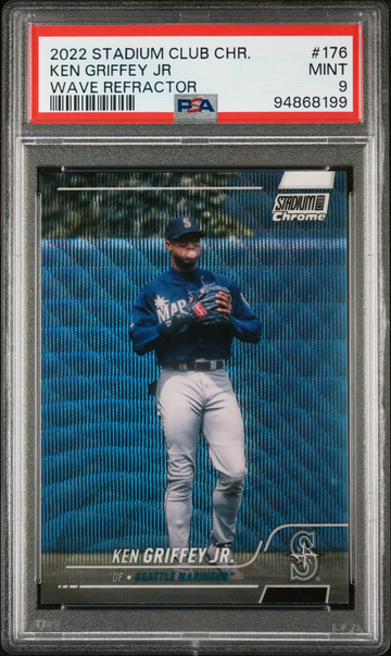 2020 Stadium Club Chrome Ken Griffey Jr Wave Refractor PSA 9