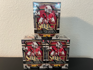 Lot of 3 2021 Panini Select NFL Football Booster Box