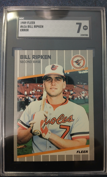 1989 Fleer Bill Ripken FF error