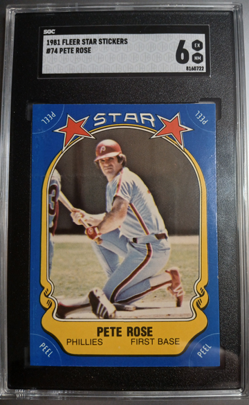 1981 Fleer Star Stickers  Pete Rose 
