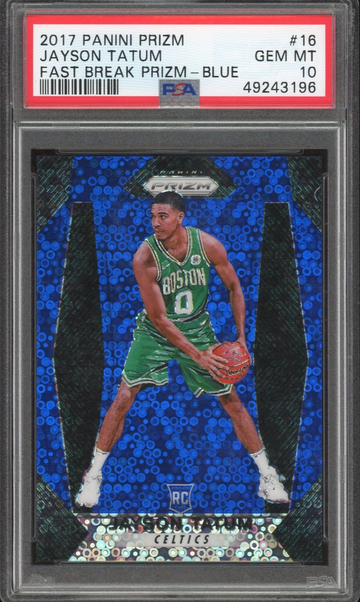 2017 Prizm Fast Break Jayson Tatum Blue