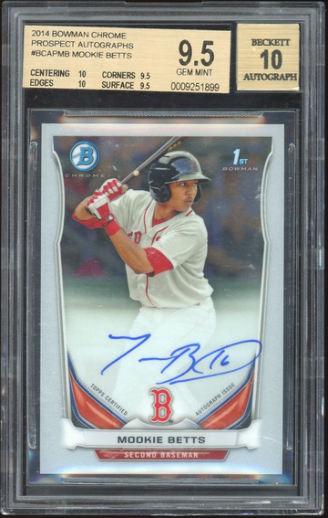 2014 Bowman Chrome Mookie Betts auto
