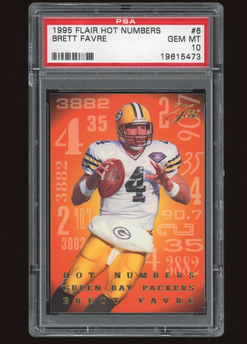 1998 Flair Hot Numbers Brett Favre PSA 10 pop 21