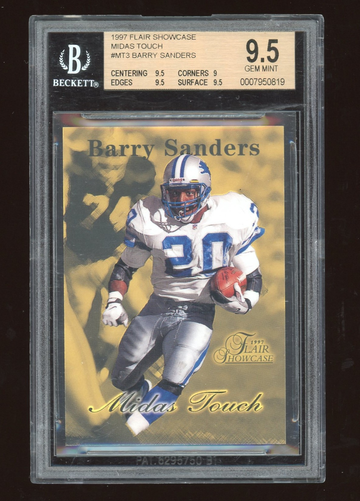 1997 Flair Midas Touch Barry Sanders pop 3