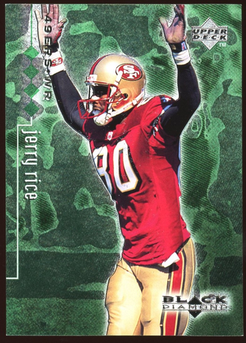 1998 Upper deck Black Diamond Jerry Rice /100