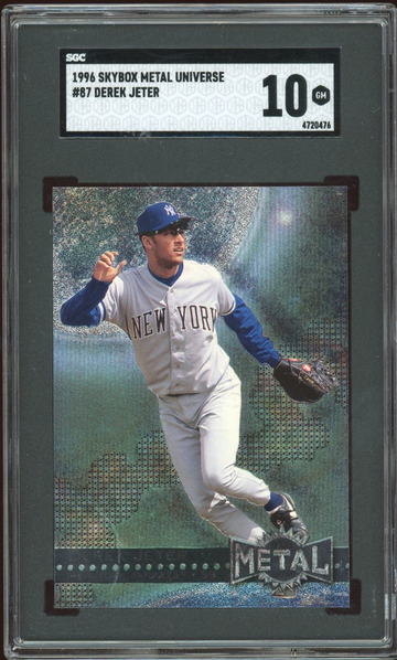 1996 Metal Universe Derek Jeter rc