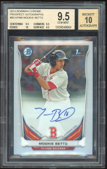 2014 Bowman Chrome Mookie Betts auto