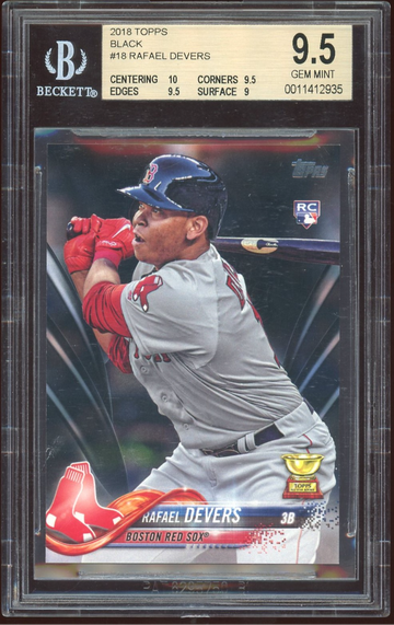 2018 Topps Rafael Devers black /67 pop 7