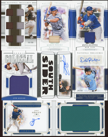 2020 National Treasures 7 card lot