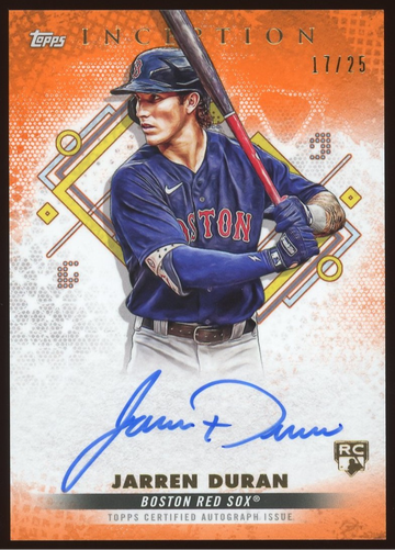 2022 Inception Jarren Duran RC auto /25
