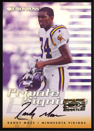 1999 Donruss Private Signings Randy Moss