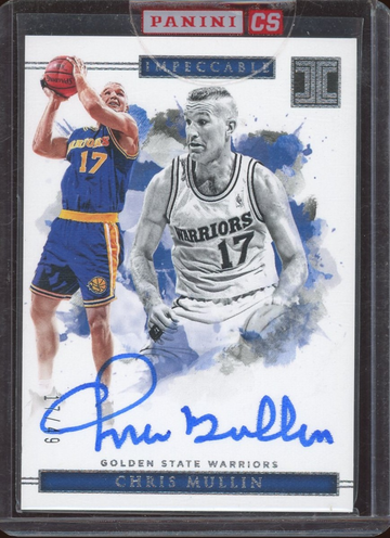 2018-19 Impeccable Chris Mullin 17/49 jersey number