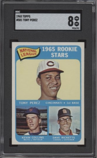 1965 Topps Tony Perez SGC 8