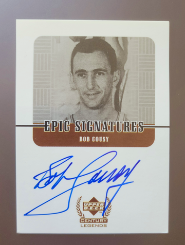 1999 Upper Deck Century Legends Bob Cousey