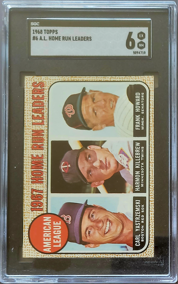 1968 Topps AL Home run leaders