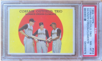 1959 Topps Corsair Trio PSA 8