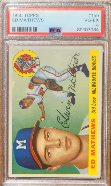 1955 Topps Eddie Mathews PSA 4