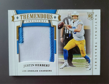 2020 National Treasures Justin Herbert RPA /25