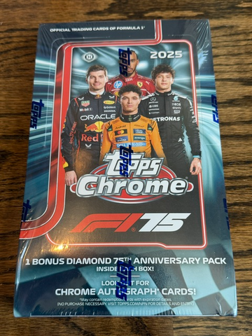 2025 Topps Chrome F1 Formula 1 Hobby Box Sealed
