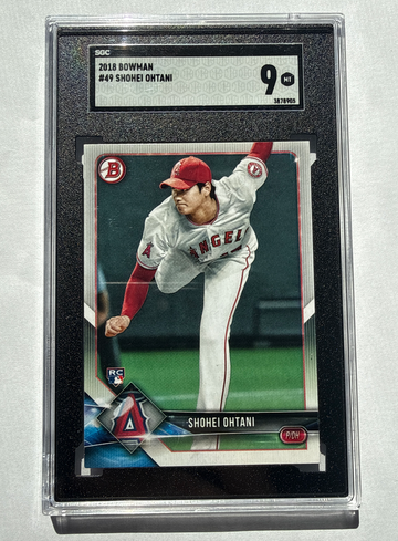 2018 Bowman Shohei Ohtani RC #49 SGC 9 Rookie Free Shipping 