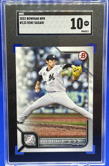 2022 Bowman NPB #133 ***ROKI SASAKI*** SGC 10