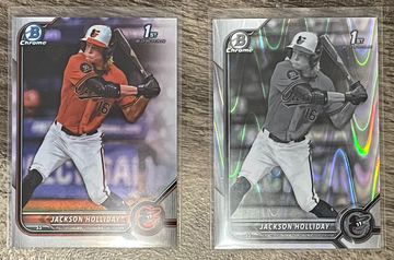 2022 Bowman Chrome JACKSON HOLLIDAY Refractor & Ray Wave
