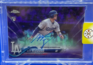2018 Topps Chrome RC Auto ALEX VERDUGO /250