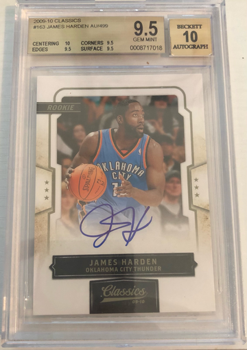 2009-10 Classics James Harden auto/499