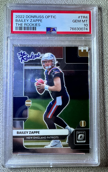 Psa 10 2022 Optic Bailey Zappe Rookie rc