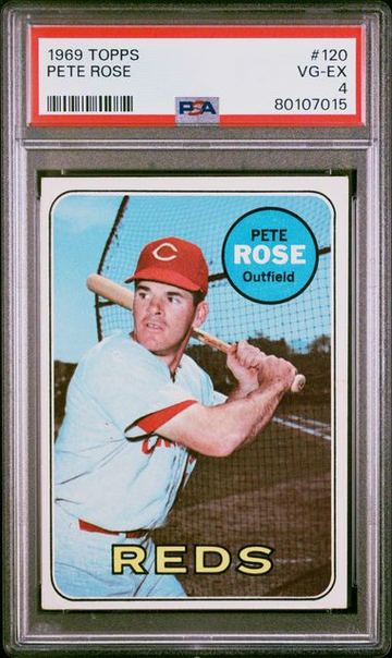 1969 Topps Pete Rose #120 PSA 4 [BL-1.12]