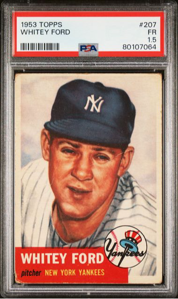1953 Topps Whitey Ford #207 PSA 1.5 [BL-1.44]