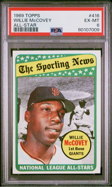1969 Topps Willie McCovey All-Star #416 PSA 6 [BL-2.14]