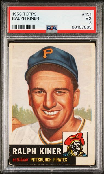 1953 Topps Ralph Kiner #191 PSA 3 [BL-2.23]