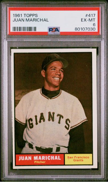 1961 Topps Juan Marichal #417 PSA 6 [BL-2.20]