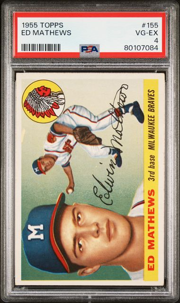 1955 Topps Ed Mathews #155 PSA 4 [BL-1.50]