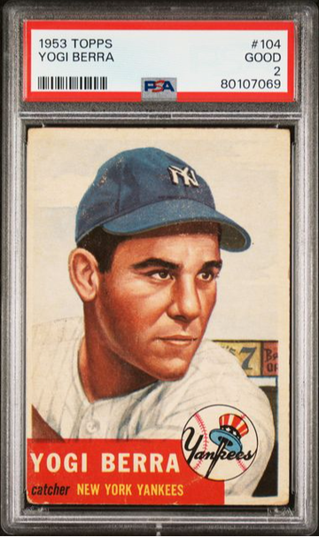 1953 Topps Yogi Berra #104 PSA 2 [BL-1.47]