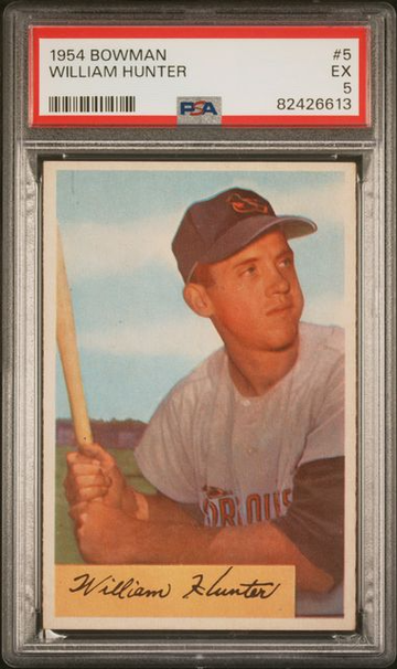1954 Bowman William Hunter #5 PSA 5 [BL-3.7]