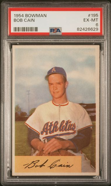 1954 Bowman Bob Cain #195 PSA 6 [BL-3.31]