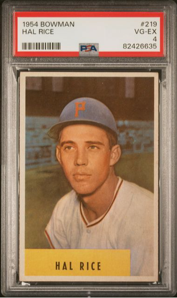 1954 Bowman Hal Rice #219 PSA 4 [BL-2.34]