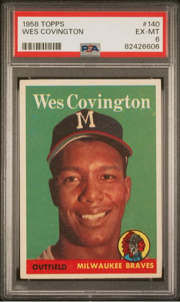 1958 Topps Wes Covington #140 PSA 6 [BL-3.48]