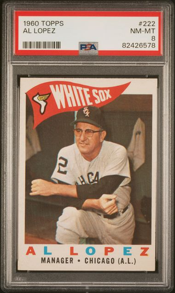 1960 Topps Al Lopez (Manager) #222 PSA 8 [BL-1B.42]