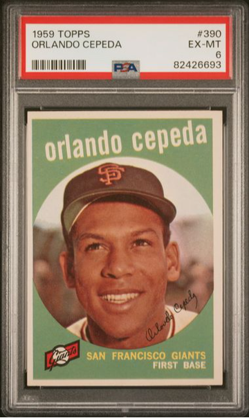 1959 Topps Orlando Cepeda #390 PSA 6 [BL-3.34]