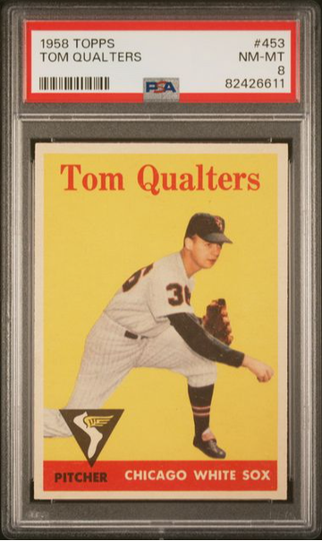 1958 Topps Tom Qualters #453 PSA 8 [BL-1B.48]