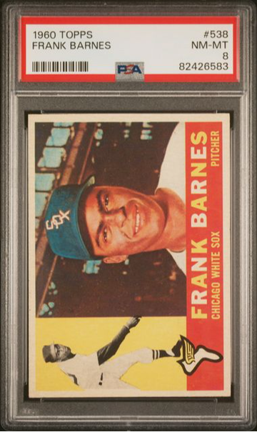 1960 Topps Frank Barnes #538 PSA 8 [BL-1B.45]