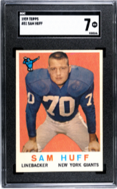 1959 Topps Sam Huff #51 SGC 7 [FT-2A.37]
