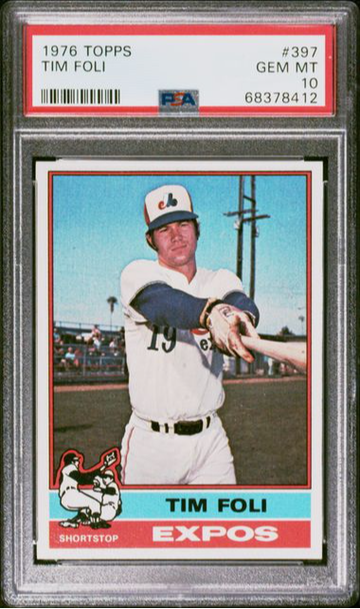 1976 Topps Tim Foli #397 PSA 10 [BL-1C.3]
