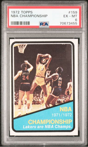 1972 Topps NBA Championship #159 PSA 6 [BK-1A.19]