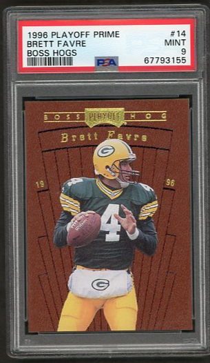 1996 Playoff Prime Brett Favre Boss Hogs #14 PSA 9 [FT-2B.29]