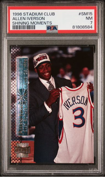 1996 Stadium Club Allen Iverson Shining Moments #SM15 PSA 7 [BK-2A.6]