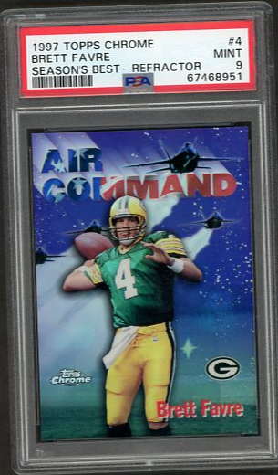 1997 Topps Chrome Brett Favre Season's Best-Refractor #4 PSA 9 [FT-2B.31]
